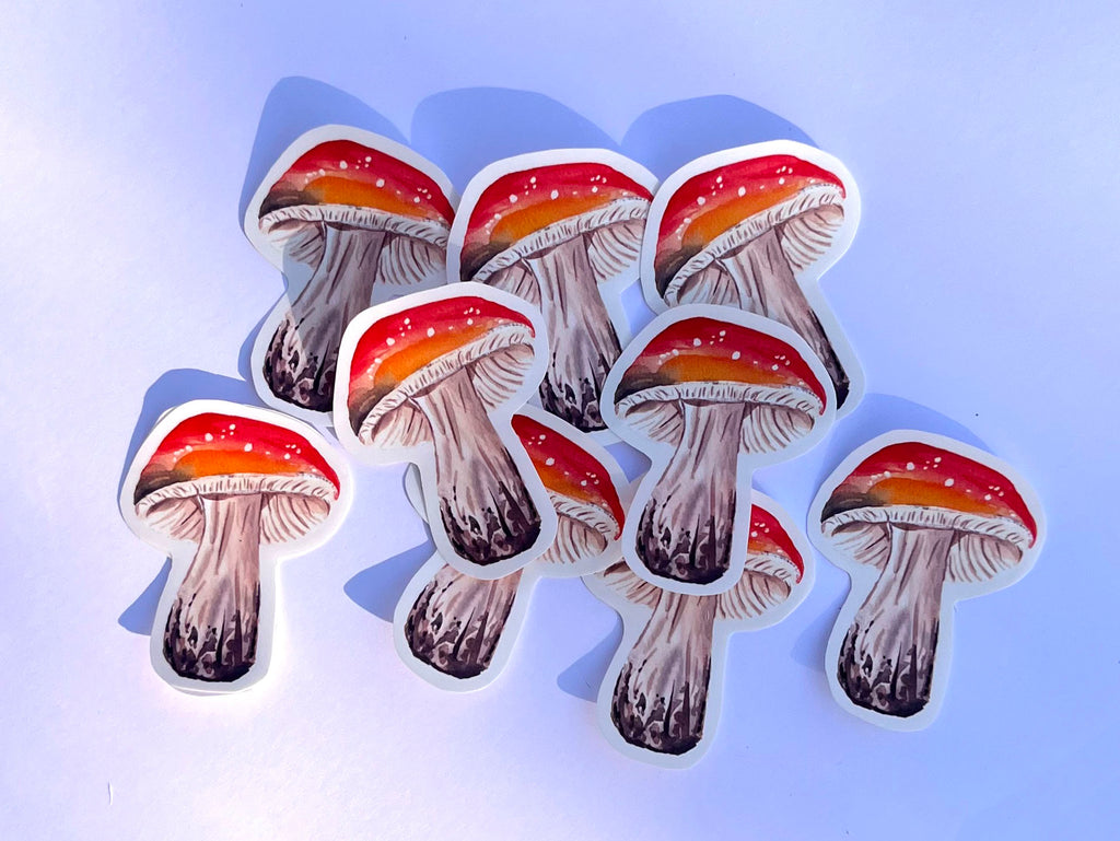 Stickers d'automne illustré à l'aquarelle