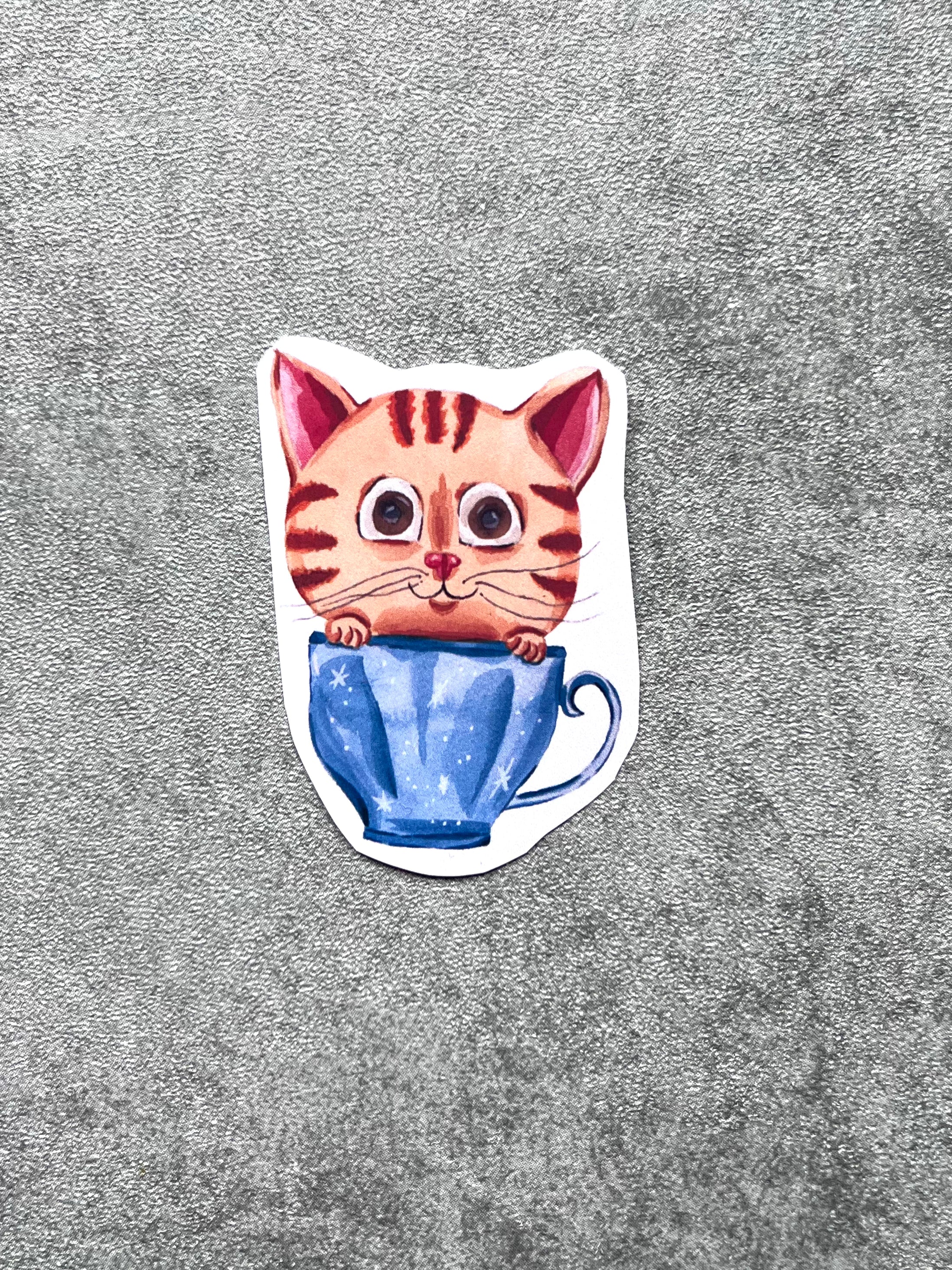 Stickers aquarelle petit chat Susanna Gallery