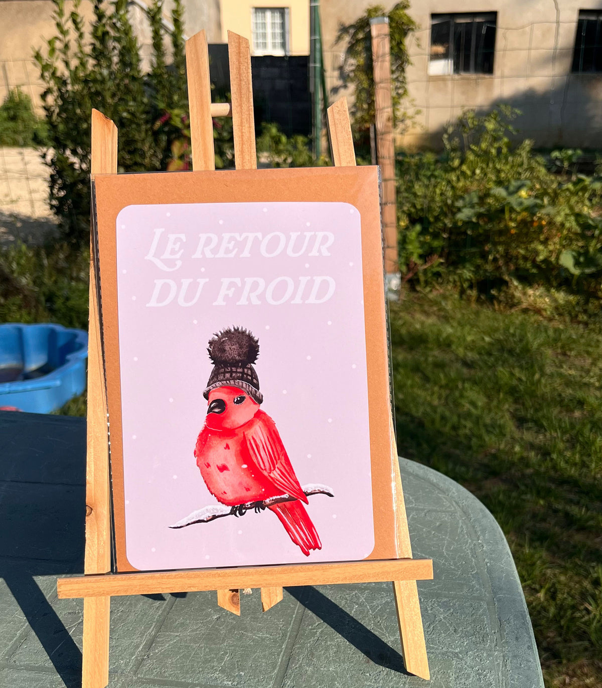 Carte « Le retour du froid » avec enveloppe