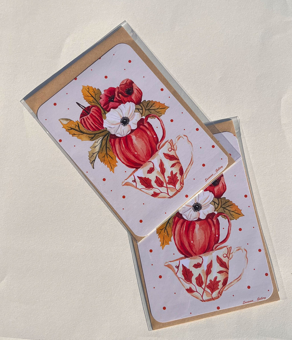 Carte « Composition automnale » avec enveloppe