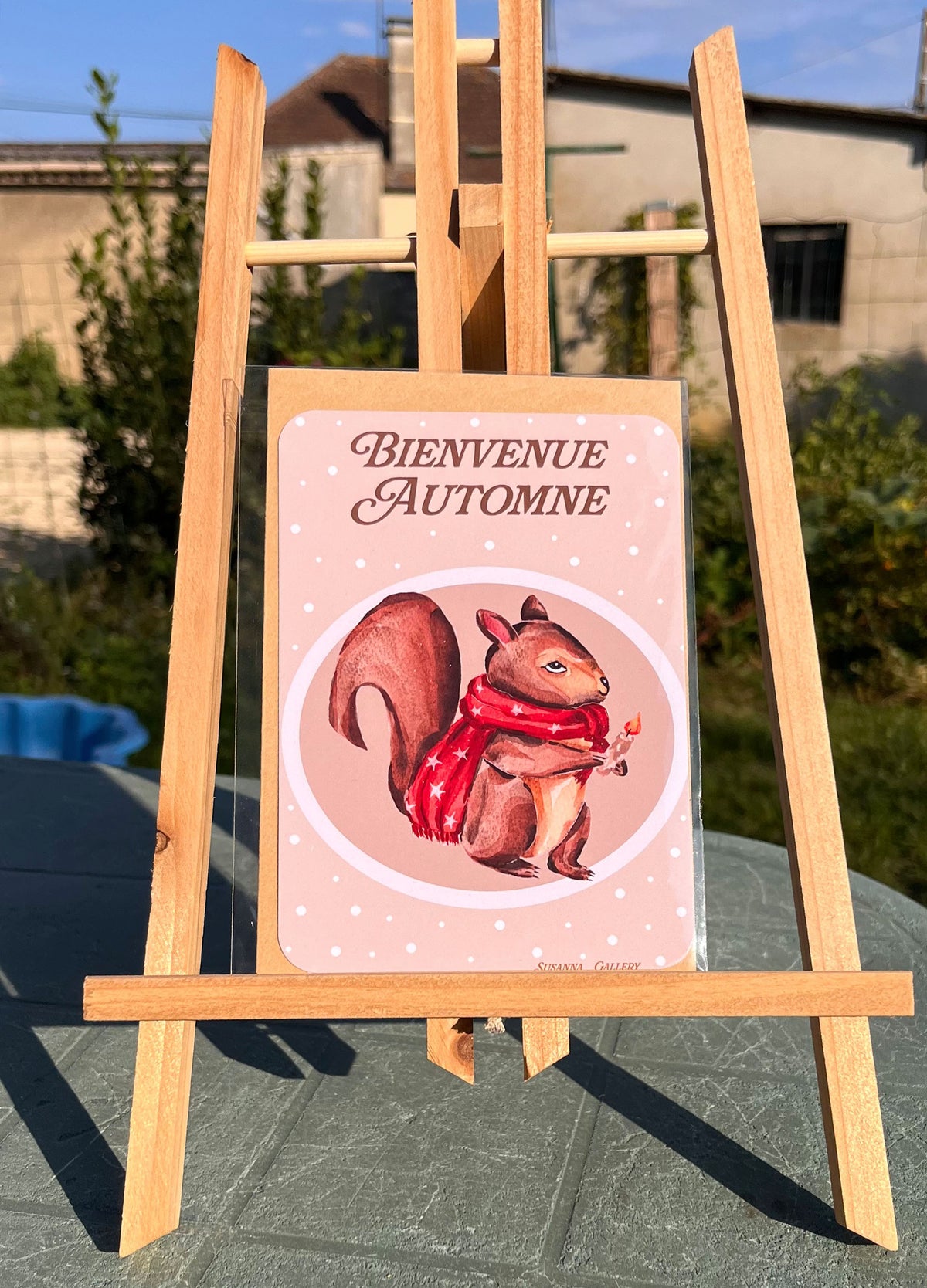 Carte « Bienvenue Automne » avec enveloppe