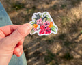 Stickers illustré à l'aquarelle. Il trouveras facilement sa place dans l'art journal, un carnet, sur un ordinateur ou pour décorer une lettre.