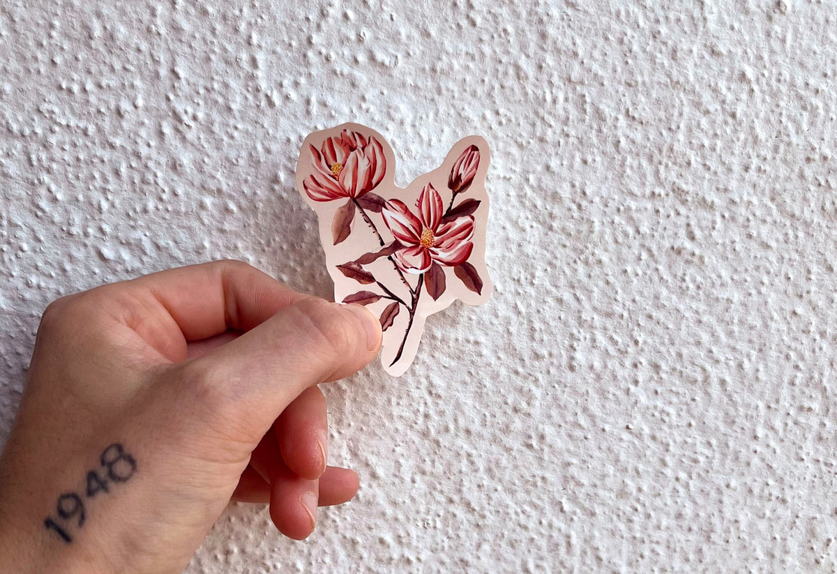 Stickers illustré à l'aquarelle. Il trouveras facilement sa place dans l'art journal, un carnet, sur un ordinateur ou pour décorer une lettre.